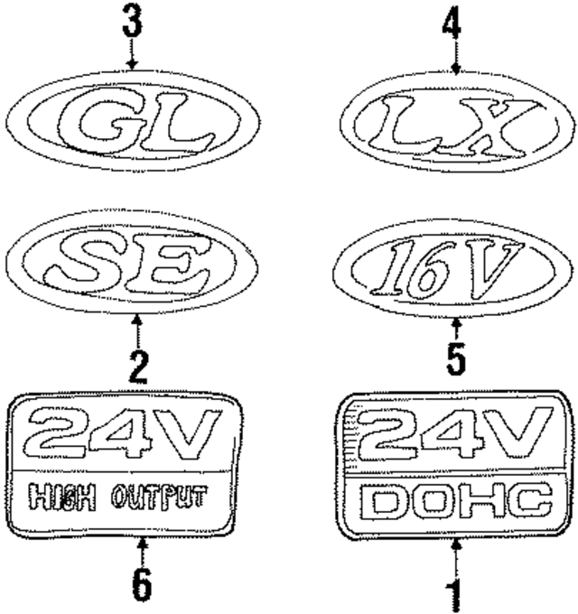 F2DZ16098AAA - Body: Emblem for Ford Image