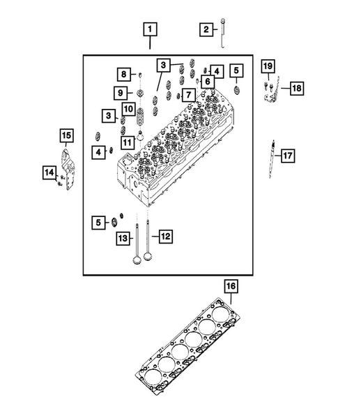 Cylinder Head for 2026 Ram 3500 #1