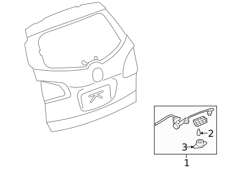 License Lamps for 2013 Buick Enclave #0