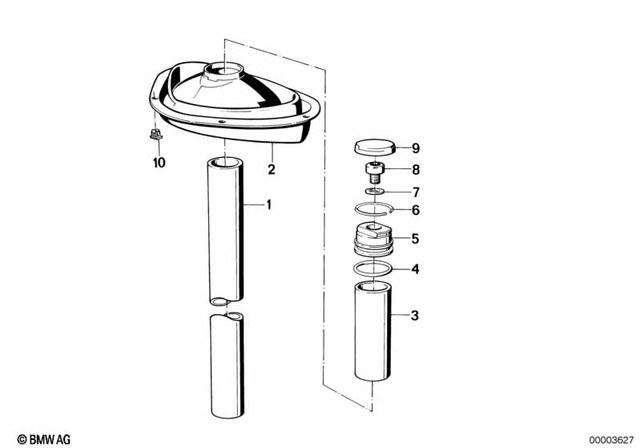 31421450529 - Front Axle, Front Suspension: Spacer Tube -  for BMW-Motorrad Image