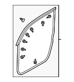 808311FA0C - : Door Weather-Strip for Nissan Image