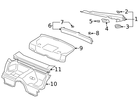 Interior Trim - Rear Body for 2003 Porsche 911 #0