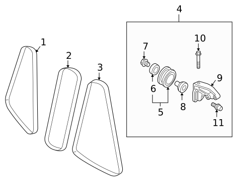 Belts & Pulleys for 2000 Mazda Miata #0