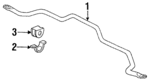51308SG0020 - Suspension: Stabilizer Bar Clamp for Honda: Accord, Prelude Image