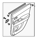 7222A616HA - : Door Trim Panel for Mitsubishi: Outlander Sport Image