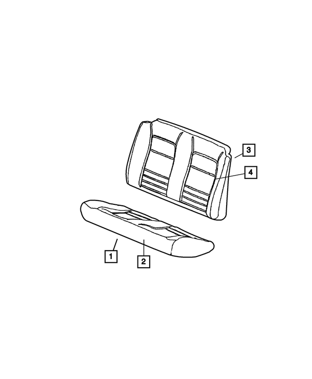YJ701T5AA - Interior Trim: Rear Seat Back for Mopar Image