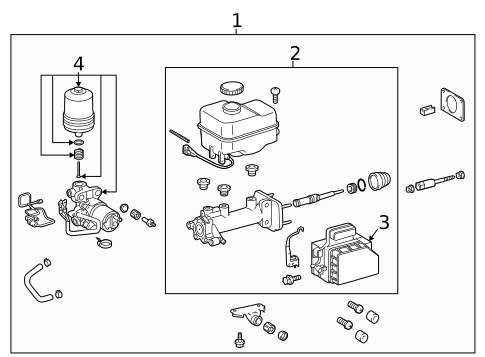 Master Cylinder - Components On Dash Panel for 2020 Toyota Tacoma #3