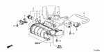 17378T2AA00 - Electrical/Exhaust/Heater/Fuel: STAY, DRAIN BOX for Honda Image