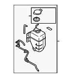 254304D600 - Cooling System: Reservoir Assembly for Kia: Sedona Image