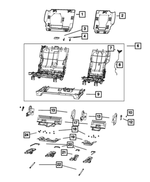 68579231AA - Interior Trim: Seat Frame Assembly for Mopar Image