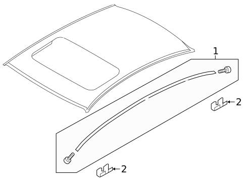 Exterior Trim - Roof for 2019 Subaru Legacy #0
