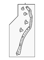 72829TJBA01 - : Side Seal for Acura Image