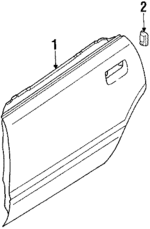 61120GA220 - Body: Door Shell for Subaru: DL, GL, GL-10, RX Image