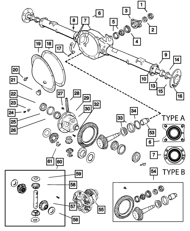 6028041 - Rear Axle: Pinion Yoke Nut for Mopar Image image