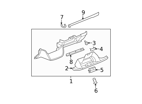 Glove Box for 2007 Chevrolet Avalanche #0