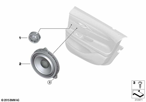 Single Parts Loudspeaker for 2021 BMW BMW ALPINA B7 #7