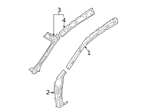 Hinge Pillar for 2017 Nissan Rogue #0
