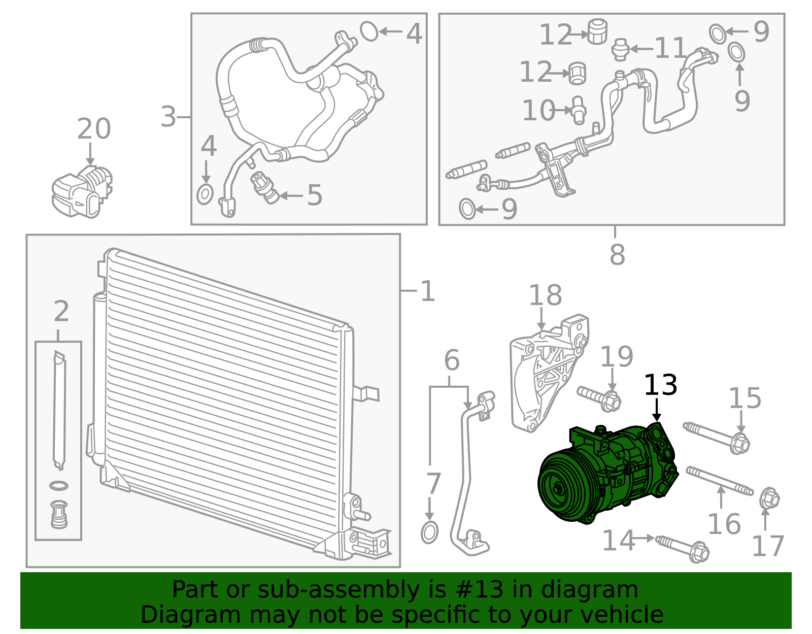 Ajusa JTC11423 Kit Montaggio Compressore Per Fiat Ducato 1.9 TD, Con Guarnizioni E Istruzioni