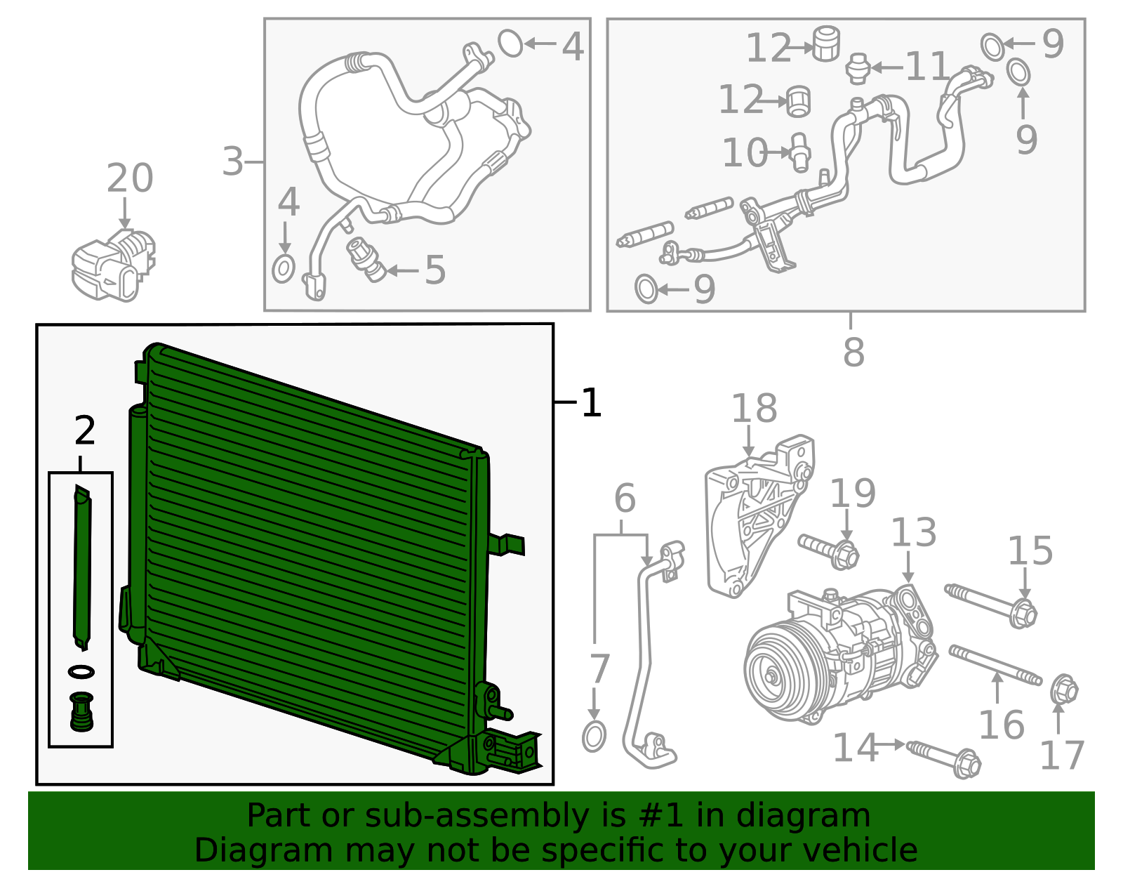 2016-2024 GM Condenser 86551898 GM | GMPartsDirect.com