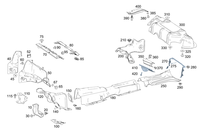 2464710041 - Exhaust System: Holder for Mercedes-Benz Image image