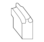 68102338AB - Body: Fender Filler for Jeep: Grand Cherokee, Grand Cherokee WK Image