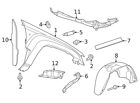 Fender & Components for 2018 Jeep Grand Cherokee #0