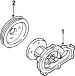 PW367 - Cooling System: Water Pump Assembly for Mercury: Villager Image