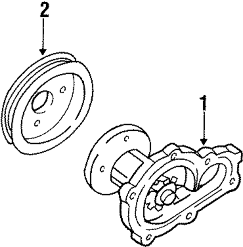 Water Pump for 1994 Mercury Villager #0