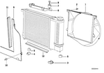 17111719249 - Radiator: Fan Shroud for BMW Image