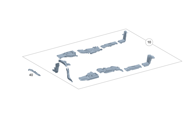 2238203705 - Electr. System: Cable Duct for Mercedes-Benz Image image