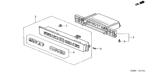 Heater Control (Navigation) for 2001 Acura CL #0