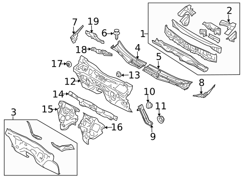 Cowl for 2013 Subaru Tribeca #0