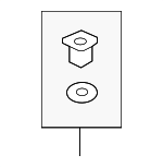 8691022000 - Body: Side Trim Panel Grommet for Genesis: Electrified GV70, GV60, GV70, GV80, GV80 Coupe | Hyundai: Accent, Elantra, Elantra Coupe, Elantra GT, Elantra N, Genesis Coupe, Ioniq, Ioniq 5, Kona, Kona Electric, Kona N, Palisade, Santa Fe, Santa Fe Sport, Santa Fe XL, Sonata, Tucson, Veloster, Veloster N, Venue, Veracruz, XG300, XG350 Image