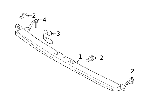 High Mounted Stop Lamp for 2019 Volvo XC90 #0