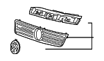 3B0853651K3FZ - Body: Grille Assembly for Volkswagen: Passat Image