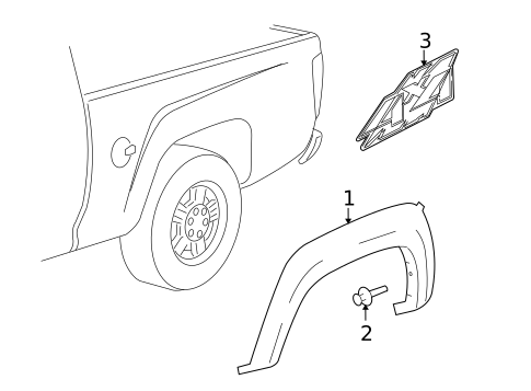 Exterior Trim - Pick UP Box for 2006 Isuzu i-350 #0