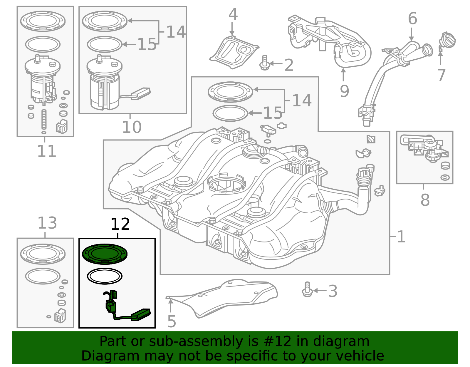 2019-2022 Honda Insight Fuel Sender And Hanger Assembly 17047-TXM-A00 ...