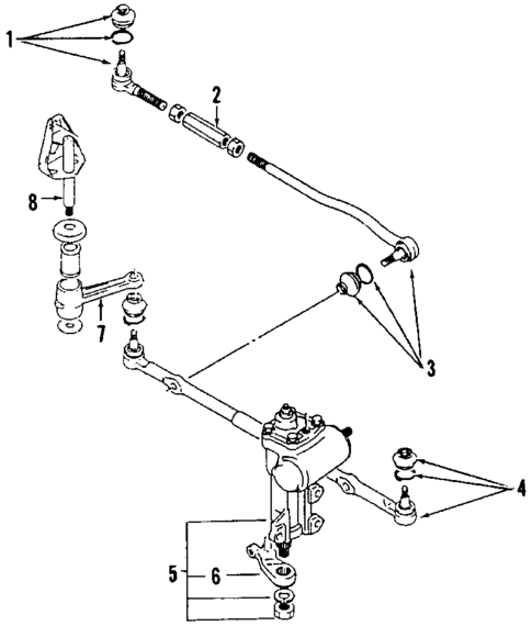Steering Gear & Linkage for 1996 Suzuki Sidekick #0