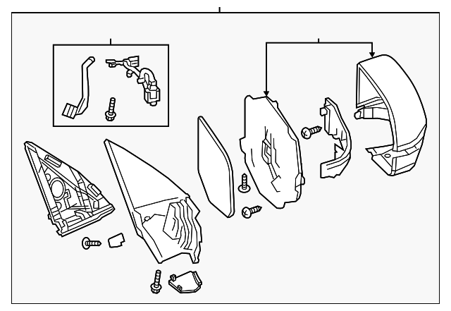2017-2018 Acura MDX Mirror Assembly 76250-TZ5-A33ZD | OEM Parts Online
