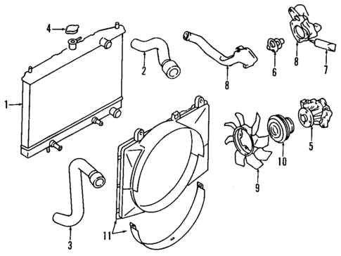 Cooling System for 2003 INFINITI QX4 #1