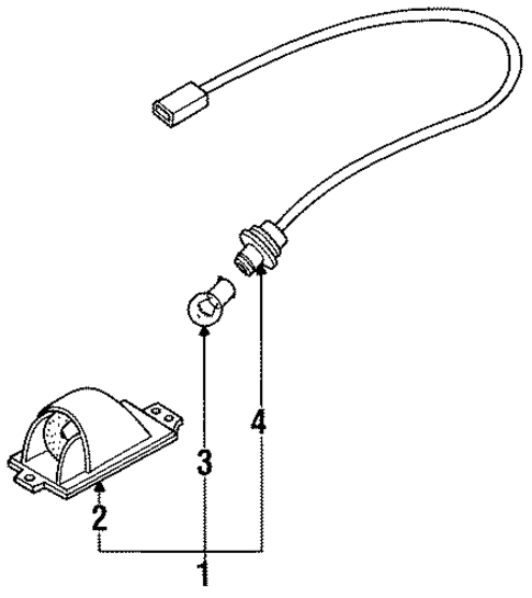 Bulbs - Chassis for 1993 Nissan NX #2