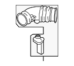 281392C300 - Engine: Intake Hose for Hyundai: Tiburon Image