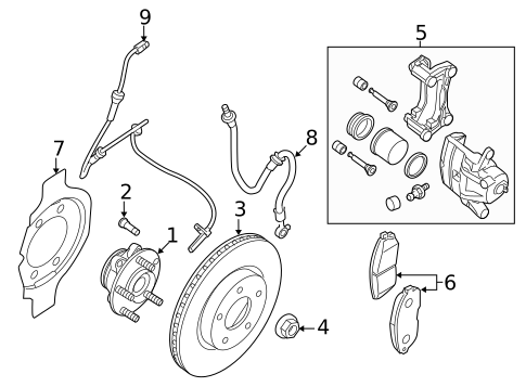Front Brakes for 2019 Nissan Altima #1