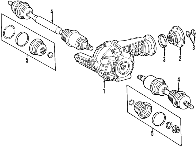 1643300685 - Front Drive Axle: Cv Joint Boot Kit for Mercedes-Benz Image