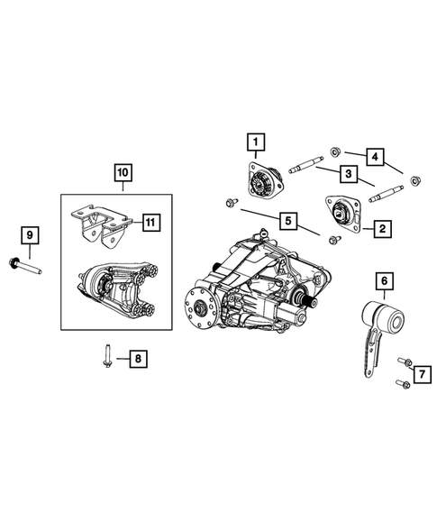 Rear Axle: Housing, Differential and Vent for 2022 Jeep Grand Wagoneer #1