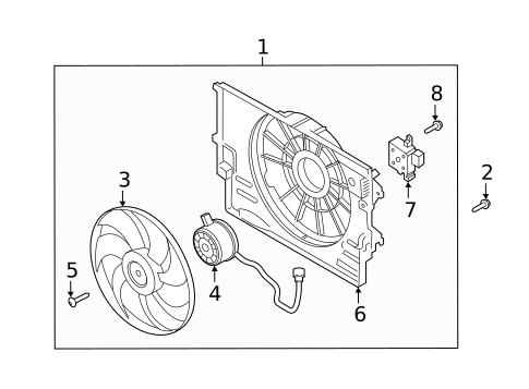 Cooling Fan for 2019 Hyundai Veloster #0