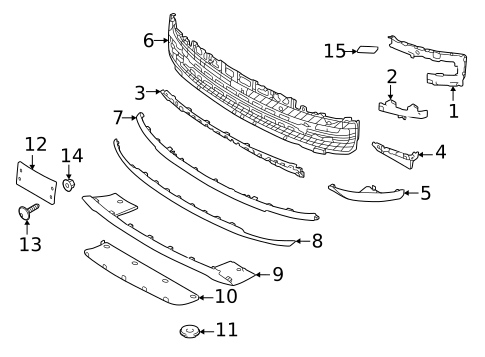 Exterior Trim - Front Bumper for 2022 Land Rover Range Rover #0