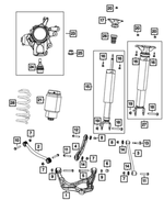 68077935AA - Rear Suspension: Bolt Cover Cap for Mopar Image
