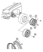 WX71PAKAD - : Aluminum Wheel for Chrysler: Pacifica Image