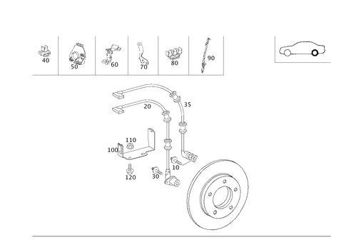 Rear Axle Wiring for 2003 Mercedes-Benz E55 AMG #0